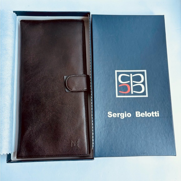 Brown Genuine Leather Wallet for Man in original packaging